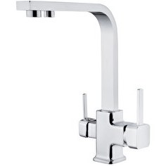 Resim Pemax Water Solutions Arıtma Çıkışlı 3 Yollu KARE Batarya Krom Renk 