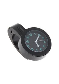 Resim Siyah Alüminyum Alaşımlı Saat Saat Su Geçirmez Bisiklet Motosiklet Gidonu Saatler Siyah/gümüş Araba Aydınlık Saat Izle Dekorasyon Siyah 