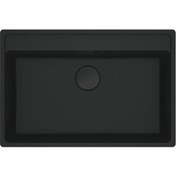 Resim Franke Mrg 610-72 Matt Black Tezgahüstü Eviye 
