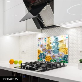 Resim Cam Ocak Arkası Koruyucu 