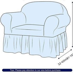 Resim Bürümcük Koltuk Örtüsü ,berjer Kılıfı, Tek Kişilik, Etekli Mor Mor 