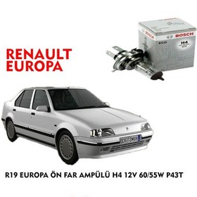 Resim R19 EUROPA ÖN FAR AMPÜLÜ H4 12V 60/55W P43T 
