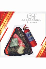 Resim SNSTİCARET Araç Trafik Seti Tüv Türk Uyumlu Yangın Tüplü 5 Yıllık 