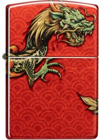 Resim Zippo Red Dragon Design Benzinli Çakmak 