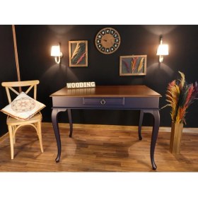 Resim Wooding 100 cm Çekmeceli Masif Çalışma Masası 