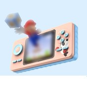 Resim Maoyaya Retro Klasik El Oyun Konsolu Arcade Oyun Konsolu 520'si 1 Arada Oyun Oyuncu Tv Gri, Küçük Boyutlu 