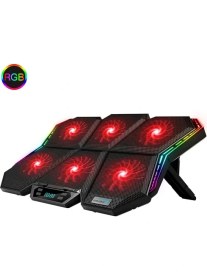 Resim Hpy Pazar Coolcold Rgb Gaming Laptop Soğutucu - Altı Fanlı, 12-17" 