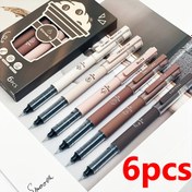 Resim [Hızlı Kuruyan] Kahve Temalı Sıvı Mürekkep Jel Kalemler - 6 adet/8 adet Hızlı Kuruyan No Smudge Yumuşak Dokunuş - Not Alma, Çizim, Okul ve Ofis Malzemeleri 