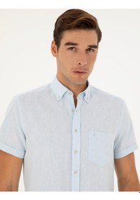 Resim Pierre Cardin Erkek Buz Mavisi Gömlek Kısa Kollu 50284166-vr095 Buz Mavisi 