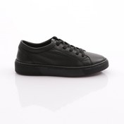 Resim Dgn Kadın Düz Taban Bağcıklı Sneaker Ayakkabı Siyah 5662678 