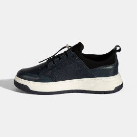 Resim Desa Erkek Lacivert Lastik Bağcıklı Deri Sneaker 