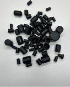 Resim Motorsiklet Vida Kapakları Siyah Yumuşak 