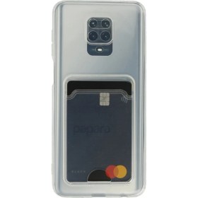Resim Happycase Xiaomi Redmi Note 9 Pro Kılıf Kart Şeffaf Silikon - Şeffaf 