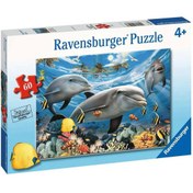 Resim Ravensburger 60 Parça Puzzle Yunuslar 95933 