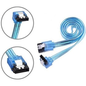 Resim 2 Adet - 1 Metre - Sata 3.0 Kablo 90 Açılı Data Kablosu - Ssd Hdd Uyumlu, Yüksek Hızlı Bağlantı 