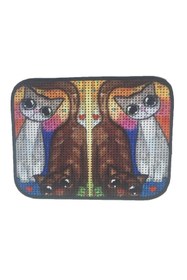 Resim Hype Store Miapet Elekli Desenli Kedi Tuvalet Önü Paspası 60 x 45 cm Kahve 