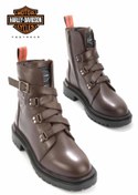 Resim Harley Davidson Dark Brown Leather Kadın Bot & Bootie Hd0777003003 