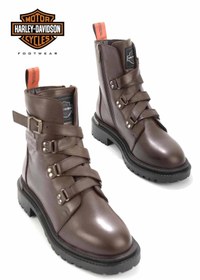 Resim Harley Davidson Dark Brown Leather Kadın Bot & Bootie Hd0777003003 