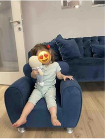 Resim BuBisanal Kalpli Çocuk Koltuğu Lacivert 