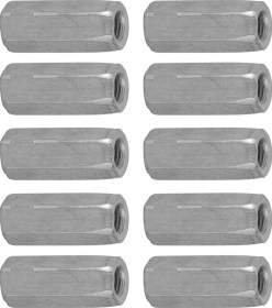 Resim Tenfowee 10 Adet M6x30 Galvanizli Karbon Çelik Uzunluklu Altıgen Somun, Çelik Bağlantı Aparatı, Endüstriyel Ve Konstrüksiyon Faydalı, Tork Uyumlu, Korozyona Dayanıklı 