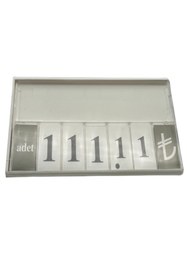 Resim Yamani Display 10,lu Fiyat Kaseti Beyaz Renk (120X80) (kasap Etiketi ) 