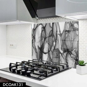 Resim Olinpa Cam Ocak Arkası Koruyucu | Siyah Beyaz 