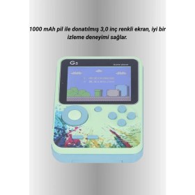 Resim Uravas Store Tv Bağlantılı 500 Oyunlu Mini Gameboy Konsol 