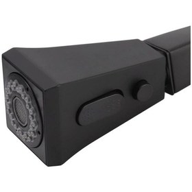 Resim Boheme Siyah Spiralli Mutfak Bataryası Spiralli Evye Musluk Uzayan Batarya Tazzik Ve Basınç Ayarlı Musluk Siyah 