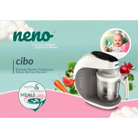 Resim Neno Cibo 5’i 1 Arada Buharlı Pişirici ve Bebek Maması Blender 