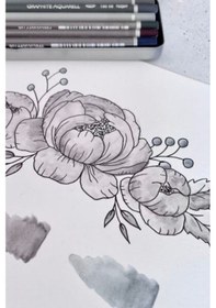 Resim Alex Schoeller 200gr A5 20 Yaprak Cretacolor 6'lı Aquarell Sulandırılabilir Fırçalı Eskiz Set 