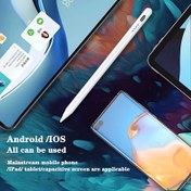 Resim Android ve iOS ile uyumlu Evrensel Akıllı Kalemler, Şarj Edilebilir Pil, Eğim Duyarlığı, Mobil Telefonlar, Tabletler ve Kapasitif Ekranlar için Hassas Yazma 