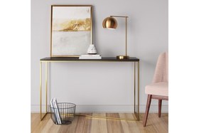 Resim SOLLER GOLD METAL AHŞAP DRESUAR KONSOL 