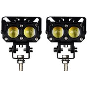 Resim Xiyyadms Motorsiklet Led Farı - 90w Çift Işık, 9-36v, Sarı/beyaz Uzun/yakın Aydınlatma 