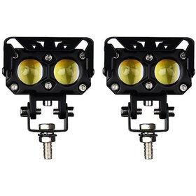 Resim Xiyyadms Motorsiklet Led Farı - 90w Çift Işık, 9-36v, Sarı/beyaz Uzun/yakın Aydınlatma 