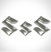 Resim Suzuki 3D Gümüş Logo 3 Adet 