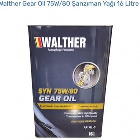 Resim Walther Wl-2501-16 Gear Oil 75W-80 Şanzıman Yağı 16 L 