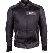 Resim Racıng Siyah Korumalı Motosiklet Montu 