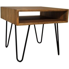 Resim Albit Masif Ahşap Yan Sehpa 