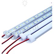 Resim 75 cm 15 Watt Beyaz Işık Alüminyum Şeffaf Kasa Çubuk Bar LED 12 Volt 