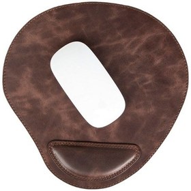 Resim Bileklikli Deri Mouse Pad Antik Koyu Kahve 