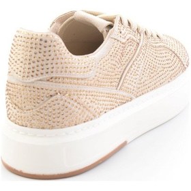 Resim Bambi Bej Lame Kadın Sneaker K01791072772 