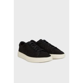 Resim Boss Logolu Deri ve Süet Karışımlı Sneaker Ayakkabı Erkek Ayakkabı 50542092 001 