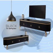 Resim Evnesya1 Desing Tv Sehpa Siyah 