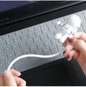 Resim Usb Astronot Gece Lambası, Masa Lambası, Kitap Okuma Lambası Işığı 5496 Çok Renkli 