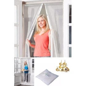 Resim Mıknatıslı Kapı Sinekliği Tül Perde 105 x 210 cm (5263) 