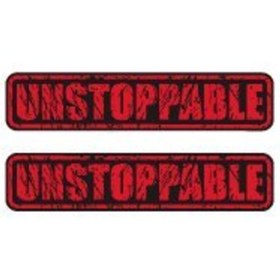 Resim Bay Etiket Rfhlm134 Reflektif Durdurulamaz (unstoppable) Yazili Etiket 2'li Set-kırmızı 