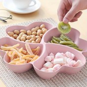 Resim YUHUPHYLLIC 4 Bölümlü Kalp Şekilli Servis Tepsisi, Plastik Gıda Temas Güvenli, Noel, Cadılar Bayramı, Paskalya, Hanukkah, Şükran Günü için Çok Yönlü Tema - Aperatifler, Tatlar, Baharatlar, Atıştırmalıklar, Meyveler, Fındıklar, Şeker, Patates Çipleri için İdeal 