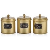 Resim Çay Şeker Kahve Kavanozu Gold 1,30 Lt Mgl0022 