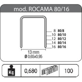 Resim Ro-Ma Maestri Rocama 16 Mekanik Zımba Tabancası 