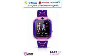 Resim BabySmart Q12 LBS Konumlu Akıllı Çocuk Takip Saati Sim Kartlı Arama, Kameralı, Gizli Dinleme Özellikli 